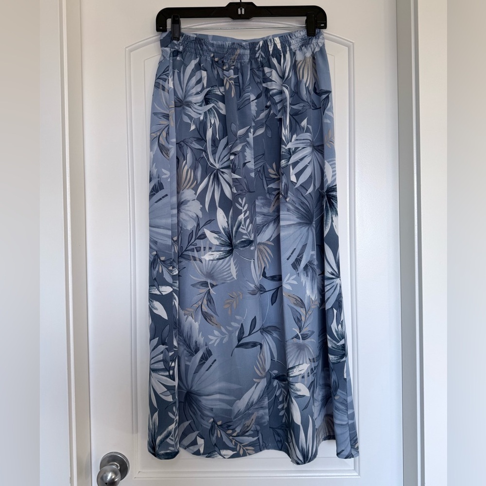 Vintage Tradition 90s Slip On Midi Skirt Romantic Floral Grunge  size 12 - Picture 3 of 8